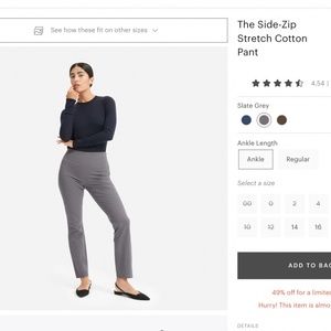 Ever lane grey pointe pant